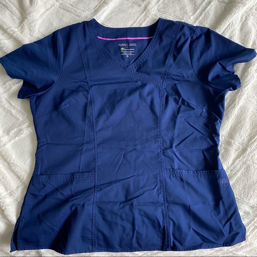 Healing hands scrub top